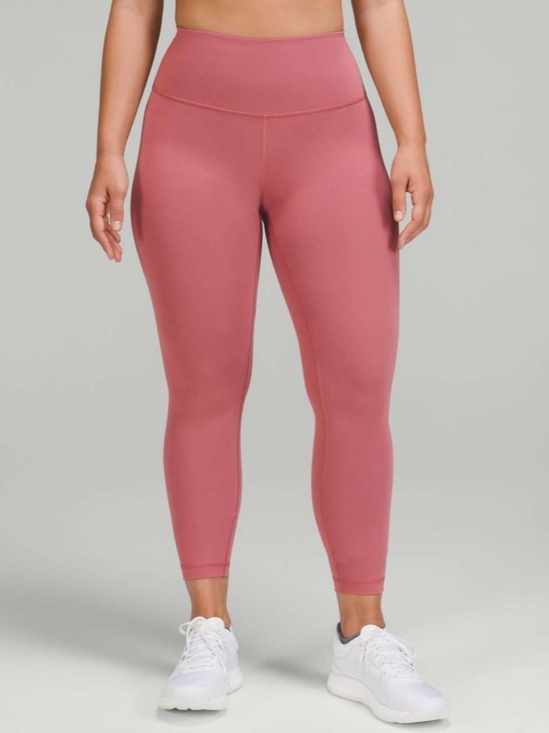 lululemon athletica Pants - Lululemon Wunder Train Contour Fit High-Rise Tight 25” Brier Rose Size 0 Workout